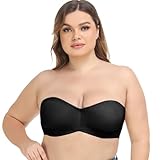 Bandeau BH Für Damen Trägerlos Röhrenoberteil Nahtlos Unsichtbare Bralettes Rutschfest Mit Wandelbaren Trägern Lingeries Wandelbarer Bandeau BH