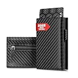 IceReco Reisepasshülle Leder Portmonee Herren Geldbörse Wallet mit Münzfach Kartenetui Klein/Mini mit RFID Schutz Karten Geldbeutel Kartenhalter Portemonnaie Brieftasche Portemonaie