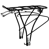 M-Wave Gepäckträger 'Traveller Basic' Alu verstellbar 24/26/28' Universalbefestigungsset schwarz Strebenlänge und Winkel verstellbar max. Zuladung 25kg