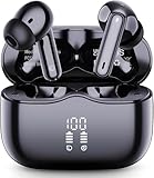 Bluetooth Kopfhörer, In Ear Kopfhörer Kabellos Bluetooth 5.4 HiFi Stereo, Kabellose Kopfhörer mit Noise Cancelling Mic, 40Std Tiefer Bass IP7 Wasserdicht Sport Ohrhörer für Arbeit und Studium USB-C