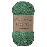 Utopia Crafts Re-Cotton Strickgarn, 100 g (immergrün), Dunkelgrün (Evergreen)