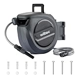 XPOtool Schlauchtrommel, Wand Schlauchbox mit Aufroll-Automatik und 30m Wasserschlauch, Gartenbewässerung