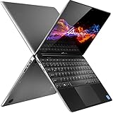 LincPlus 1315E Laptop Notebook 13,3 Zoll Full HD Celeron N4000 4GB RAM 64GB eMMC lüfterlos kompakter Metall Netbook mit QWERTZ Tastaturlayout Windows 10 S