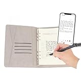 Smart Pen & Notizbuch Set, Digital Pen Echtzeit Synchronisation Digitalisierung, Zum Speichern und Freigeben von Notizen, SmartPen Schreibset, Kompatibel mit PAD Telefon (Black)