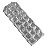 Fackelmann 40927 - Form für die Herstellung von hausgemachten Ravioli, quadratische Form, 24 Fingerabdrücke, Aluminium, 2,70 x 31,60 x 11,10 cm