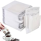 Drip Coffee Kaffeebeutel Bag 50Stk Mit Hängenden Ohr Kaffeefilter Papier KaffeeFilter Einweg - Drip Coffee Bag Einweg, für Meisten Tassen Kaffee-Papier-Filter für Camping Reisen Zuhause Büro