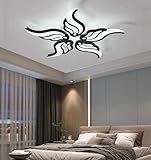 DDYY groß LED-Deckenleuchte mit Fernbedienung Wohnzimmerleuchte,72w Dimmbare Deckenlampe weiß,12 Köpfe moderne Deckenbeleuchtung,Innenbeleuchtung Lampe für Wohnzimmer Schlafzimmer Licht φ88cm