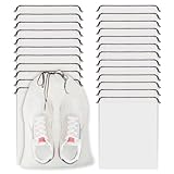 26 Stück Schuhbeutel mit Zugband (30x40cm) Transparente Kordeltasche PE Shoe Bag Wasserdicht Kordeltasche Multifunktionale Aufbewahrungstasche Set schuhtasche für den täglichen Gebrauch und auf Reisen