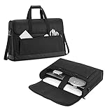 Trunab Monitorabdeckungen PC-Monitorhalter, Tragetasche 24 Zoll Bildschirm Transport, Kompatibel mit LCD, Fernsehern und All-in-One-Computern, mit Schultergurt, Verstärkter Boden, Schwarz