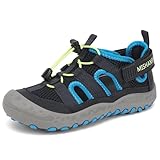 Mishansha Kinder Sandalen Jungen Tiefes Schwarz Blau Gr.34