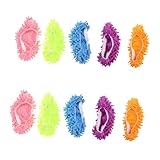 Ipetboom 10St Hausschuhe wischen wischmopp Schuhe wischmop Schuhe wischmopp Hausschuhe Schuhputzmatte Hausschuhe zur Bodenreinigung Hausreinigungswerkzeuge waschbare Überschuhe Chenille