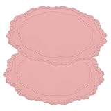 Gadpiparty 1 Satz Feuerfarbe Silikonpolster Bastelkleber Wachsen Schlüssel Stichworte Wachssiegelkleber Wachssiegelmatte Unterlage Wachssiegelkissen Rosa Kieselgel 2 Stück