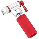 Peaken CO2 Fahrradpumpe CO2 Inflator Quick Lightweight Kompatibel mit Presta Schrader Ventil für Bälle/Rennräder Mountainbike Reifenpumpe mit Hülse (Keine CO2-Kartuschen enthalten)