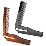 Kamm Für Männer, 2 Stück Klappkamm Taschenkamm Bartkamm Butterfly Reisen Haarbürste Für Tragbar Haare Bart Einen Look Erstellen Kleiner Bequem Kümmere Dich Um Deine Frisur Für Frauen