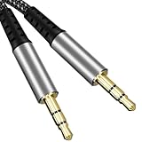 Aux Kabel, Audio Kabel 3,5mm Klinke auf Klinke Stereo klinkenkabel 3,5 [1,2M] Nylon Geflochtenes Klinkenkabel für Autoradio, Kopfhörer, Stereoanlage, PC, Handy, Tablet, Lautsprecher, MP3 MP4 Player