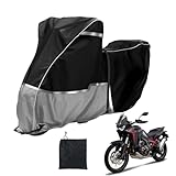Motorrad Abdeckplane passend für Honda Adventure Model, Africa Twin CRF1100L/NC750X/CB500X, 600D Oxford Wasserdicht Motorradabdeckung, Indoor Outdoor Motorradplane Schnee Regen Staub UV Schutz