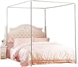 CXWLD Himmelbett Moskitonetzhalter Vier Eckbett, Bettüberdachung, Bettüberdachung Baldachin Rahmen Gestell Gestell Für Twin/Full/Queen/California King/King Size/California King,32mm,150X200CM