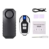 Mengshen Fahrrad Motorrad Alarm, Kabelloser Diebstahlalarm, IP55 Wasserdicht Und 113 db (Fernbedienung Enthalten)