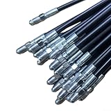 Marchfunny Bremsschlauch für Elektrofahrräder, PVC + Metall, 90 cm/155 cm Längenoptionen, für zusammenklappbare Elektrofahrräder, Mountainbike, Rennrad, schwarz (für E300 90 cm)