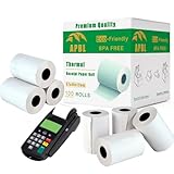 Premium Thermopapier Kassenrolle für Kreditkarten, alle PDQ-Maschinen, POS, EPOS, 200 Rollen, 57 x 40 mm