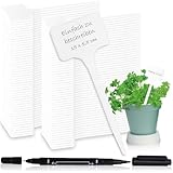 com-four® 100x Pflanzschilder 15 cm – Dual-Tip Marker für Garten, Balkon & Zimmerpflanzen – Praktische Steck-Etiketten zum Beschriften von Beeten, Pflanzkübeln und Anzuchtstationen