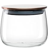 LEONARDO Tè per Te Zuckerdose mit Deckel - Aufbewahrungsdose für Zucker aus Borosilikatglas - Handarbeit - Höhe 5 cm, Ø 9,7 cm -Inhalt 300 ml - Spülmaschinenfest - 1 Vorratsdose transparent, 077390