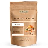 Curcuma Extrakt – Hochdosiert: Curcumingehalt einer Dose entspricht 40.000mg Kurkuma – Hochdosiert aus 95% Extrakt – 100 Kapseln – Laborgeprüft, vegan und in Deutschland produziert