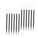 VILLFUL 12 Stück Teiliges Schwarze Gel Tintenpatronen Nachfüllbar Frei Fließende Geeignet für Standard Gelstifte Vielseitig für Schreiben Zeichnen Scrapbooking und Basteln