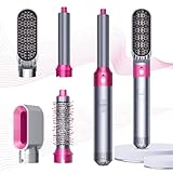 Swetfela Hair Styler Set, Airstyler 5 In 1 Mit Rundbürstenföhn Haarstyler Warmluftbürste Thermal Brush Airflow Lockenstab Automatisch, Volumen Föhnbürste,Für Glätten, Trocknen, Volumen, Locken（Grau)