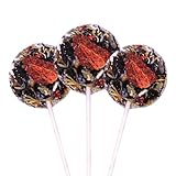 3x Black Tea Lollipops – Teaballs Geschenkset mit schwarzem Tee Earl Grey Spring – Orange, Zitronengras & Erdbeere – Veganes Tee-Geschenk zum Geburtstag – Tee-geschenkideen