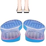 Orthopädische Einlegesohlen für Plantarfasziitis,Fersenkeil Lift für Bein vom Typ O/X,Fersenstütze Orthopädische Einlage für Frauen Beinkorrektur,Fersensporn,Supination und Pronation
