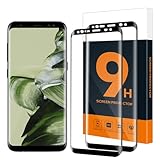 Cable Leader 2 Stück Schutzfolie für Panzerglas für Samsung Galaxy S8, 3D mit Schwarzem Rand Galaxy S8 Schutzglas Folie, Kratzfest Anti-Bläschen Hohe Transparenz Displayschutzfolie für Samsung S8