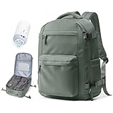 Vakuum Rucksack Handgepäck Airbag mit Pumpe Travel Vacuum Backpack Reisen Tagesrucksack Wasserdicht Damen Herren Vacpack Tasche Flugzeug Reiserucksack mit Vakuumsystem(Grün)