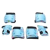 Schutzausrüstungs-Set für Kinder, Ellenbogen, Handpolster, Knieschoner für Kinder von 3–8 Jahren, Rollschuhlaufen, Roller, Skateboard, Radfahren, 6-teilig