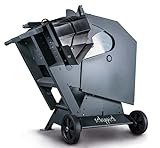 Scheppach Wippsäge wox d700 gunmetal - 400V 50Hz 7500W | 700mm | inkl. Wippenverlängerung & Fahrvorrichtung | Brennholzsäge