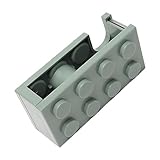 RiToEasysports Schreibtisch-Klebebandhalter, Mini-Klebebandspender in Bausteinform, Leicht zu Schneiden für Schulbüro, Arbeitszimmer, Tragbares Design (GREEN)