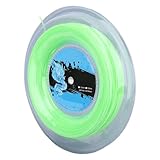 Acouto Tennissaite aus Polyester, 200 M Spule, Fluoreszierendes Grün, Stilvolles Design Zur Verletzungsprävention