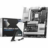 MSI PRO Z890-A WiFi Mainboard, ATX - Unterstützt Intel Core Ultra Prozessoren (Series 2), LGA 1851-90A SPS VRM, DDR5 Memory Boost (9200+ MT/s OC), PCIe 5.0 x16 & 4.0 x16, M.2 Gen5, Wi-Fi 7, 5G LAN