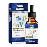 Niesel Mundwasser für die Zahnfleischgesundheit – 50 ml Aufhellend und nicht reizend | Mundspülung für Erwachsene – Zahnfleischpflege für frischen für Hygiene zu Hause und auf Reisen