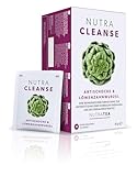 Nutra Tea NUTRACLEANSE, Detox Tee zur Förderung der Verdauung, Artischocken Tee unterstützt Entgiftung des Verdauungstraktes, 20 wiederverwendbare Teebeutel, Kräutertee mit Artischocke & Mariendistel