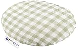 Medi Partners Kirschkernkissen Wärmekissen Körnerkissen für Babys 180g rund 15cm Öko Natur 100% Baumwolle Wärme + Kältetherapie Massagetherapie (Kariert)
