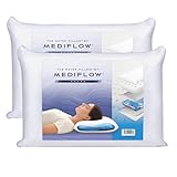 Wasserkissen - Elite Collection Memory Foam Kissen Orthopädisches Kissen zur Linderung von Nackenschmerzen Verstellbares Wasserkissen zum Schlafen (40 x 80 cm) (50 x 70 cm 2er-Set)