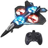 RC Drohne für Kinder und Anfänger, Ferngesteuerter Flugzeug mit Licht, Hover Drohne, 360° Flip und 2 Batterien (18 Minuten)