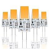 Xinwanhong G4 LED Lampen, 5W LED Birnen Ersetzt 50W Halogenlampen, Leuchtmittel 3000K Warmweiß, 500LM, 12V AC/DC, Kein Flackern Nicht Dimmbar, Stiftsockellampe Glühlampe, 5er Pack