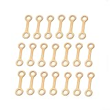 20-teiliges Injektor-Kupfer-Unterlegscheiben-Set, Common Rail Return Pipe Seal Dichtungssatz in 6 mm, 8 mm, 10 mm, 12 mm Größen für M6 - für M12, Messingfarbe, Abstandshalter ohne Gewinde für (8 mm)