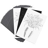 YVCVQKUC 100 Blatt Transfer- und Kopierpapier, A4 Black Carbon pauspapier für Holz, kohlepapier zum nachzeichnen, graphitpapier, durchschreibepapier, 21 x 29,7 cm