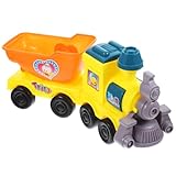 ORFOFE Sandspielzeug Teilig Cartoon Zug Strandspielzeug Leichtes Sandbagger mit Schaufel Rechen für Sommer Strand Sandkasten Zufällige Farbe Zufällige Farbe