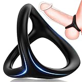 Dreieckiger Penisringe Sex Spielzeug für die Männer Extrem - Premium Silikon Penisring mit Hodenring Gürtel, Dehnbare Cockringe für Männer Zeitverzögerung Erotisches Sexspielzeug für Paare Extrem Sex