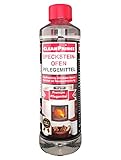 CleanPrince Specksteinofen-Pflege 500 ml Kamin Reiniger Ofen Glas Ruß Speckstein Specksteinofen Specksteinwand Specksteinbank