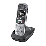 Gigaset E560 - Schnurloses Senioren DECT-Telefon - Notruftaste für 4 SOS-Nummern, seitliche Extra-Laut-Taste, Freisprechfunktion, Tastenfeld mit extragroßen Tasten, silber [Deutsche Version]